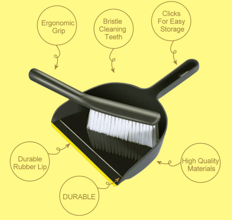 Household Mini Brush and Dustpan Set
