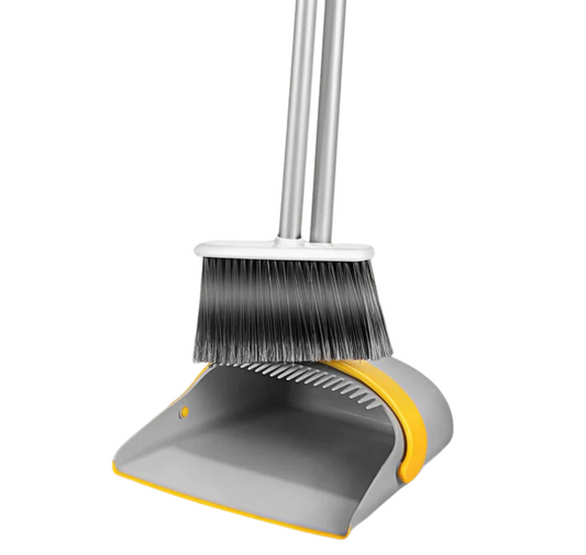 Upright Broom and Dustpan Set