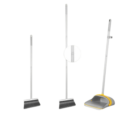 Upright Broom and Dustpan Set