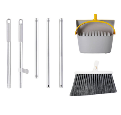 Upright Broom and Dustpan Set